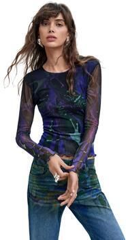 Desigual T-Shirt Lange Mouw TS_DOTS LEAF_LACROIX 26WWTK02 - Foto 4