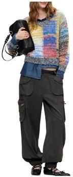Desigual gebreide trui met print en wol meerkleurig - Foto 6