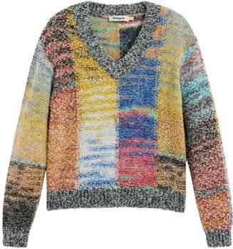 Desigual gebreide trui met print en wol meerkleurig - Foto 4