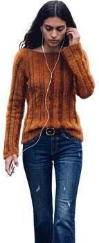 Desigual gebreide trui met wol oranje - Foto 4