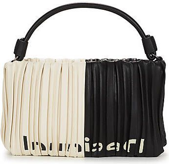 Desigual Zwarte Polyurethaan Handtas met Verstelbare Schouderband Black Dames