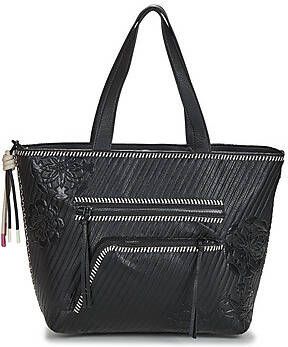 Desigual Schoudertas met afneembare band en meerdere zakken Black Dames