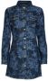 Desigual Blauwe Print Knoopsluiting Jurk Blue Dames - Thumbnail 2