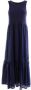 Desigual maxi jurk met volant donkerblauw - Thumbnail 2