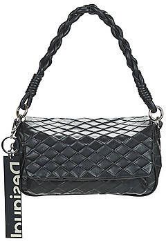 Desigual Uitbreidbare Zwarte Handtas met Contrasterende Details Black Dames