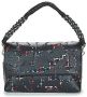 Desigual Zwarte Polyethyleen Schoudertas met Verstelbare Band Black Dames - Thumbnail 1