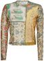 Desigual Elegant Bedrukt Beige Langarm T-Shirt Multicolor Dames - Thumbnail 2
