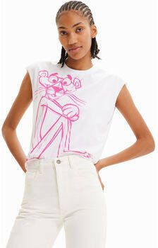 Desigual T-shirt Korte Mouw T-shirt femme Pink Panther