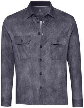 Desoto Onderhemd Overshirt Denim Spark Navy