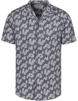 Desoto Overhemd Korte Mouw Short Sleeve Overhemd Casual Lido Grijs