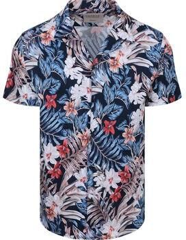 Desoto Overhemd Korte Mouw Short Sleeve Overhemd Festival Navy Multicolour
