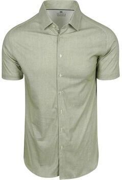 Desoto Overhemd Korte Mouw Short Sleeve Oxford Optics Overhemd Lime Groen