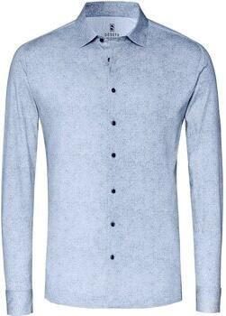 Desoto Overhemd Lange Mouw Overhemd Flanel Melange Lichtblauw - Foto 2