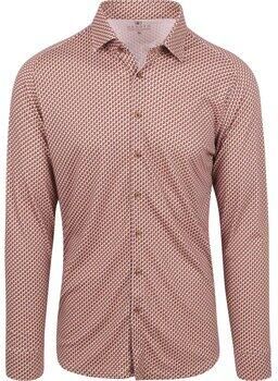 Desoto Overhemd Lange Mouw Overhemd Fundamental Vibes Print Beige