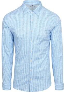 Desoto Overhemd Lange Mouw Overhemd Monochrome Streep Blauw