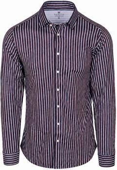 Desoto Overhemd Lange Mouw Overhemd Multi Stripe Rood
