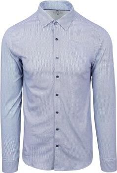 Desoto Overhemd Lange Mouw Overhemd Print Blauw