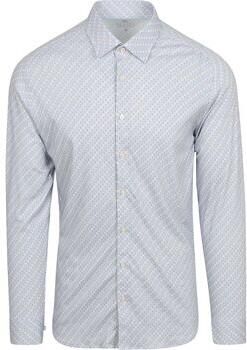 Desoto Overhemd Lange Mouw Overhemd Print Lichtblauw