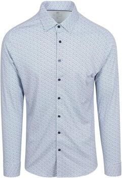 Desoto Overhemd Lange Mouw Overhemd Print Lichtblauw