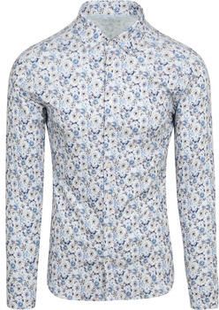 Desoto Overhemd Lange Mouw Overhemd Smooth Violets Blauw