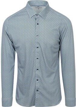 Desoto Overhemd Lange Mouw Overhemd Squares Groen Blauw