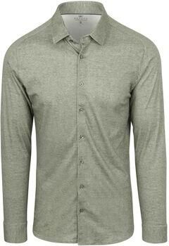 Desoto Overhemd Lange Mouw Overhemd Twill Optics Groen