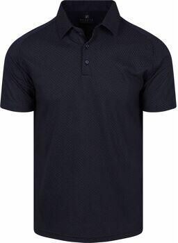 Desoto Polo Shirt Korte Mouw Short Sleeve Overhemd Artwork Navy