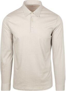 Desoto Polo Shirt Lange Mouw Longsleeve Poloshirt Essential Beige - Foto 5