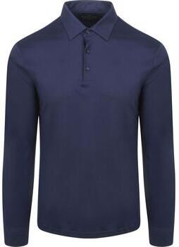 Desoto Polo Shirt Lange Mouw Longsleeve Poloshirt Essential Navy
