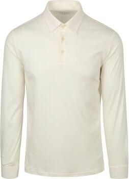 Desoto Polo Shirt Lange Mouw Longsleeve Poloshirt Essential Off White