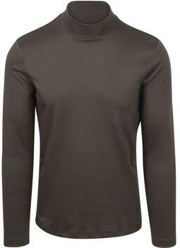 Desoto T-Shirt Lange Mouw Turtleneck Trui Olive