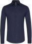 Desoto Overhemd Lange Mouw Overhemd Kent Grafische Print Donkerblauw - Thumbnail 1