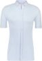 Desoto Korte mouwen overhemd lichtblauw business slim fit effen katoen - Thumbnail 1