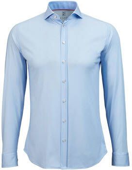 Desoto Overhemd Lange Mouw Overhemd Strijkvrij Blauw Oxford