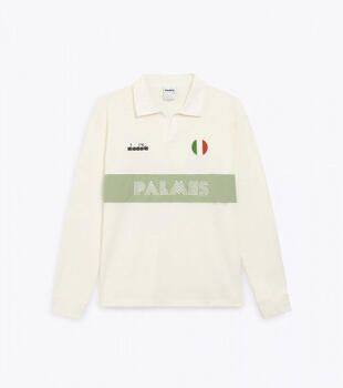 Diadora Polo Shirt Lange Mouw 502.182428 POLO LS LEGACY-BIANCO NEVE
