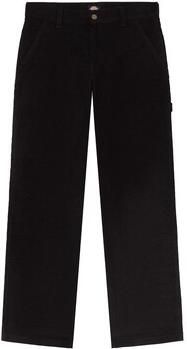 Dickies Zwarte Corduroy Carpenter Broek Black Dames