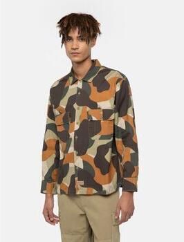 Dickies Overhemd Lange Mouw CAMO WORK SHIRT DK0A864U0IP1-0IP IMPERIAL GREEN