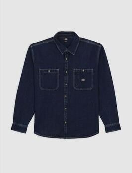 Dickies Overhemd Lange Mouw MECHANIC DNM SHIRT DK0A87PX-0DD1 DARK INDIGO