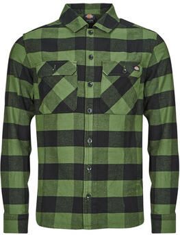 Dickies Overhemd Lange Mouw NEW SACRAMENTO SHIRT PINE GREEN