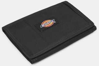 Dickies Zwarte Canvas Portemonnee met Klittenbandsluiting Black Heren