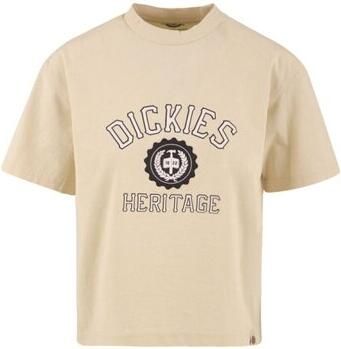 Dickies Bedrukt T-shirt Oxford-stijl Beige Dames