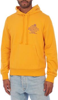 Diesel Hoodie met voor- en achterprint Orange Heren