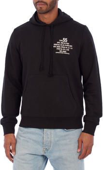 Diesel Moderne hoodie met tekstontwerp Black Heren