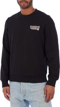 Diesel Ronde Hals Sweater met Tekst Black Heren
