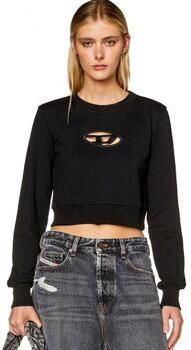 Diesel Zwarte Cropped Sweatshirt met Cut-Out Design Black Dames - Foto 8