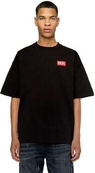 Diesel Zwarte T-Just-Nlabel T-shirt Black Heren