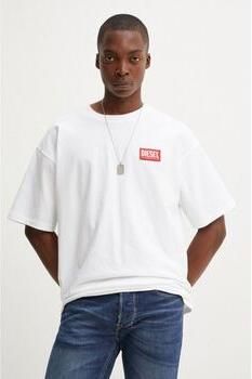 Diesel Witte T-shirts en Polos White Heren