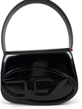 Diesel Zwarte leren schoudertas Magnetische sluiting Black Dames - Foto 15