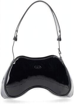 Diesel Zwarte schoudertas met ovaal D-logo Black Dames - Foto 12