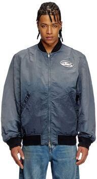 Diesel Zwarte Bomberjack met Gouden Accenten Black Heren - Foto 7